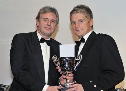 Kenny Brewster Receiving Scottish Young Driver of the Year